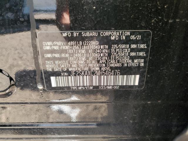 2021 SUBARU FORESTER T JF2SKAXC2MH546476
