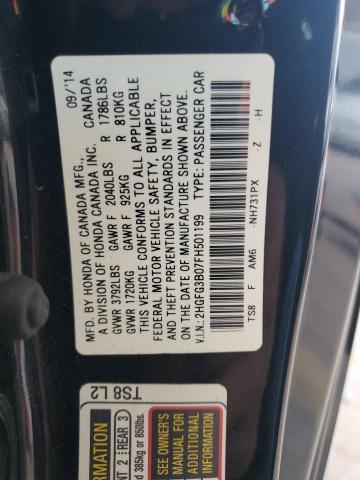 2015 HONDA CIVIC EXL 2HGFG3B07FH501199