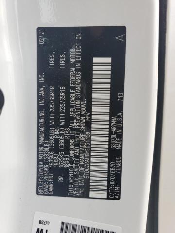2021 TOYOTA HIGHLANDER XLE 5TDGZRAH8MS054159