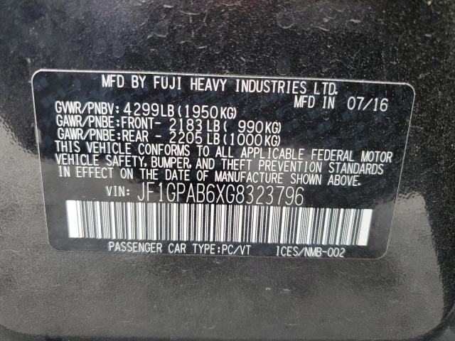 2016 SUBARU IMPREZA PR JF1GPAB6XG8323796