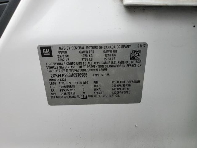 2017 GMC TERRAIN SLT 2GKFLPE30H6276988
