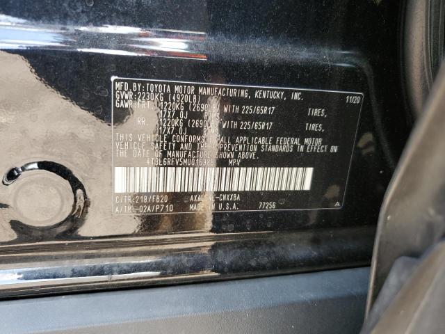 2021 TOYOTA RAV4 LE 4T3L6RFV5MU016988