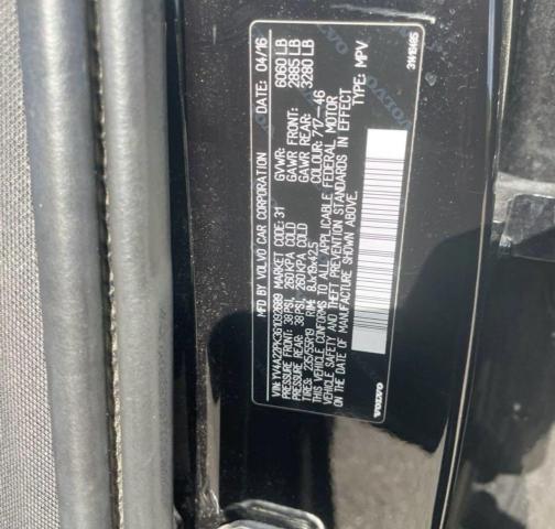 2016 VOLVO XC90 T6 YV4A22PK3G1092689