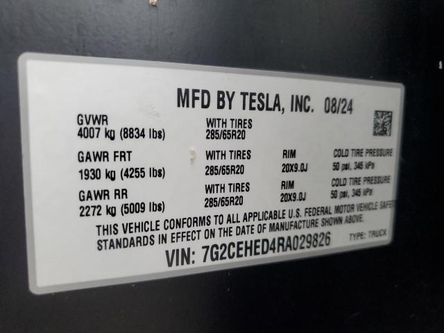 2024 TESLA CYBERTRUCK 7G2CEHED4RA029826