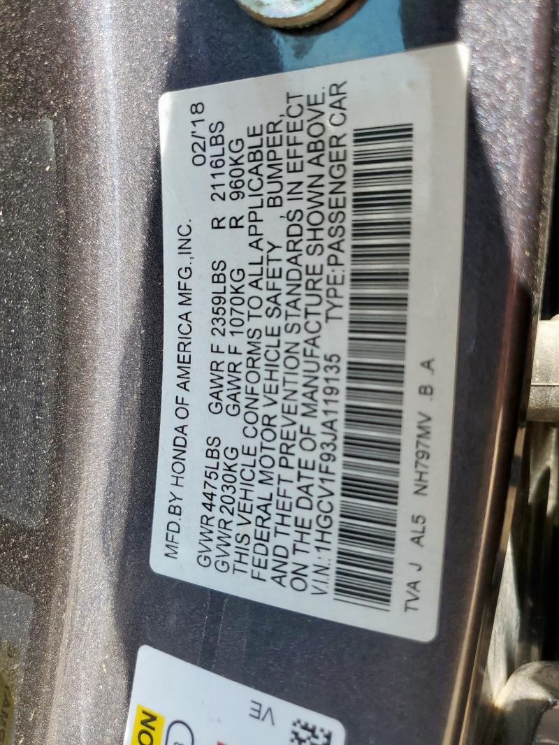 2018 HONDA ACCORD TOU 1HGCV1F93JA119135