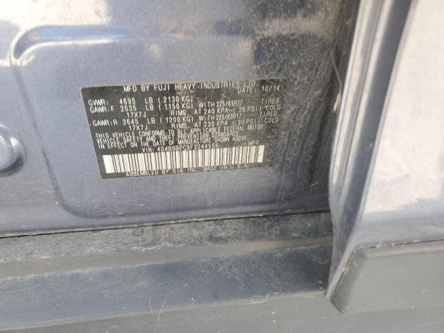 2015 SUBARU OUTBACK 2.5I PREMIUM 4S4BSBEC9F3244556