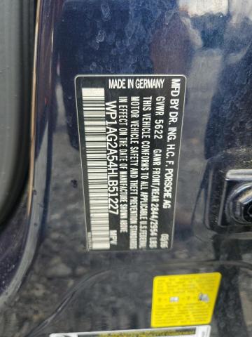 2017 PORSCHE MACAN GTS WP1AG2A54HLB51227