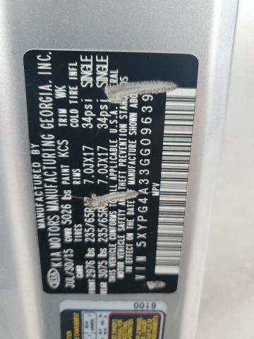 2016 KIA SORENTO LX 5XYPG4A33GG096396