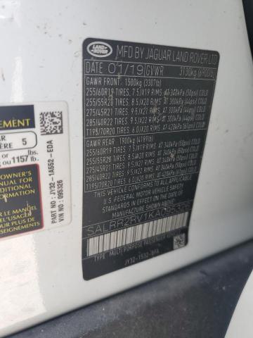 2019 LAND ROVER DISCOVERY SALRR2RV1KA095326