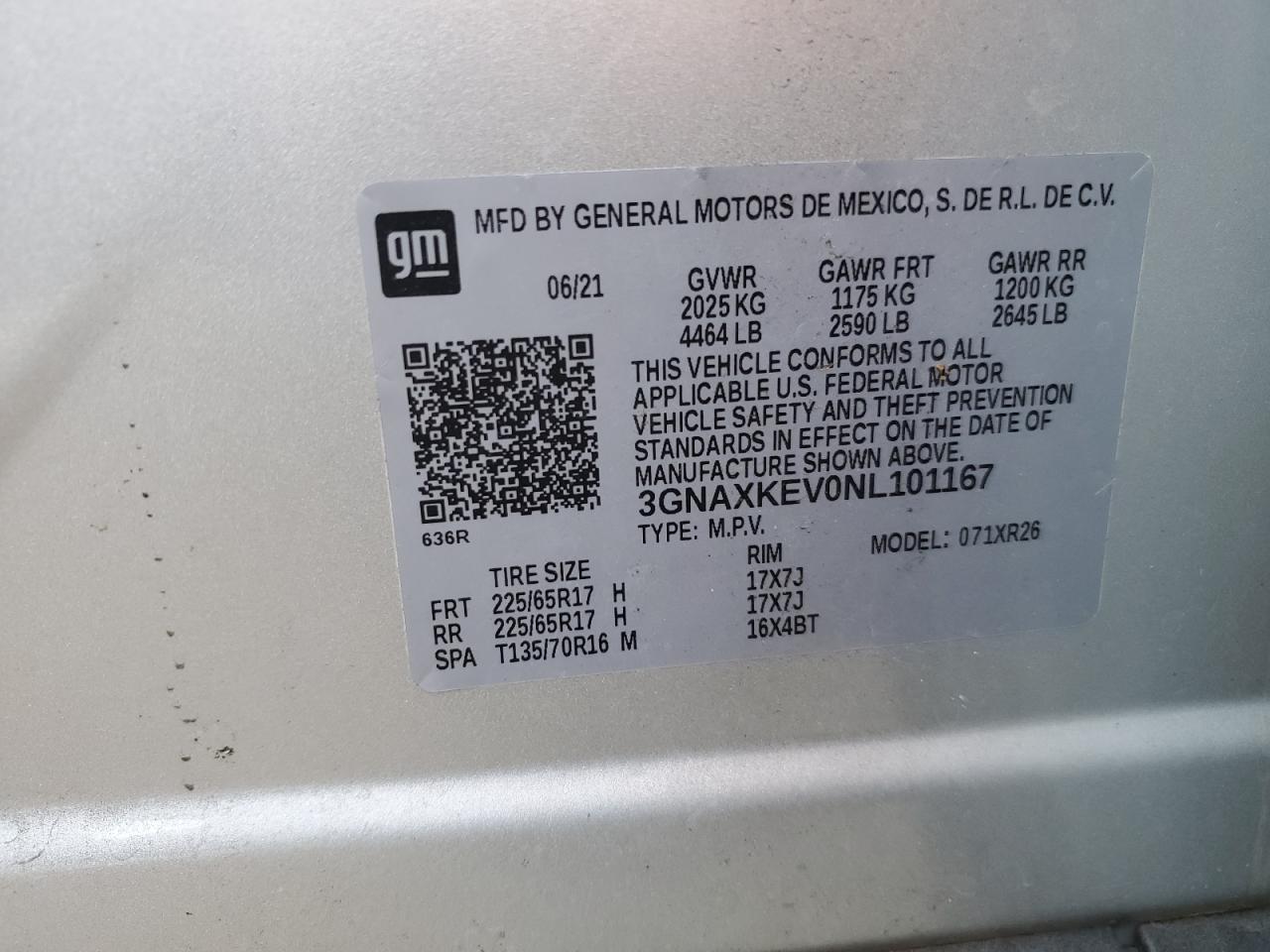 CHEVROLET EQUINOX LT