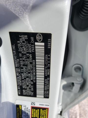 2019 TOYOTA CAMRY HYBR 4T1B21HK2KU512669