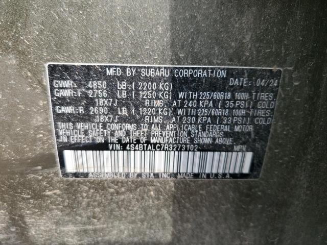 2024 SUBARU OUTBACK ON 4S4BTALC7R3273102