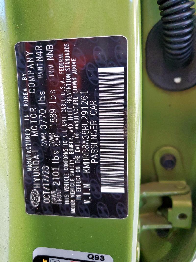 2024 HYUNDAI VENUE SE KMHRB8A38RU291261