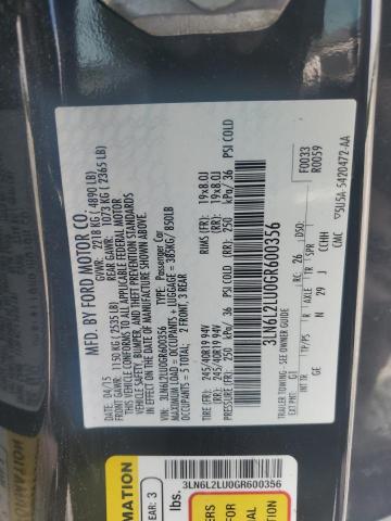 2016 LINCOLN MKZ HYBRID 3LN6L2LU0GR600356