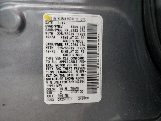 2017 NISSAN ROGUE S - JN8AT2MT5HW142854