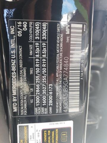 2016 MERCEDES-BENZ GLE 350 4JGDA5JB5GA774840