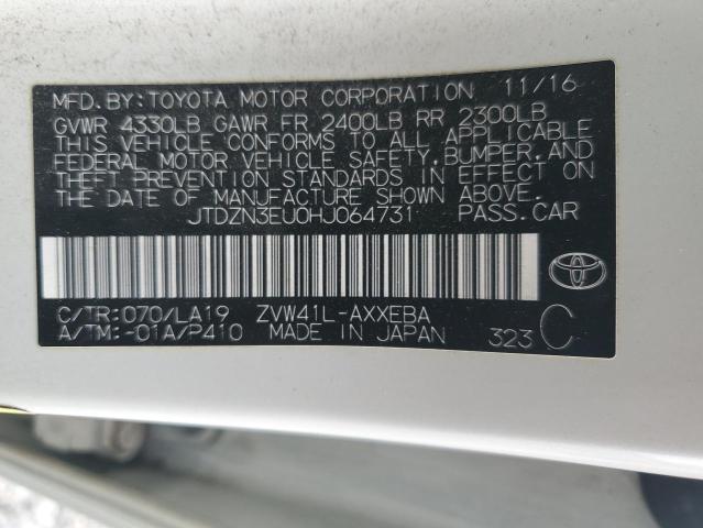 2017 TOYOTA PRIUS V JTDZN3EU0HJ064731