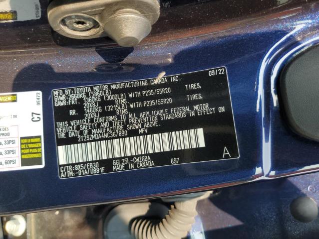 2022 LEXUS RX 350 F S 2T2SZMDA4NC367890