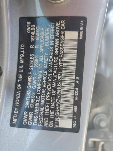 2017 HONDA CIVIC LX SHHFK7H25HU202671