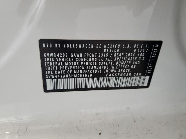 2017 VOLKSWAGEN GTI S/SE 3VW447AU5HM058580