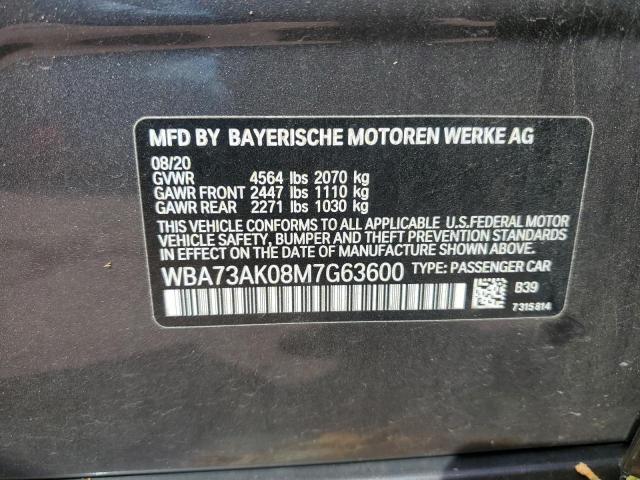 2021 BMW 228XI WBA73AK08M7G63600