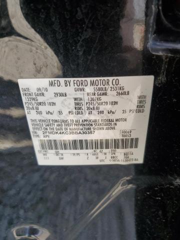 2011 FORD EDGE LIMIT - 2FMDK4KC3BBA30357