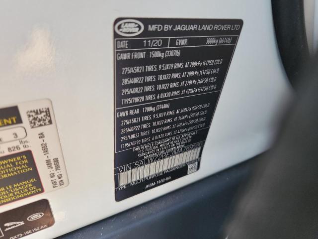 2021 LAND ROVER RANGE ROVE SALWZ2RE3MA769580