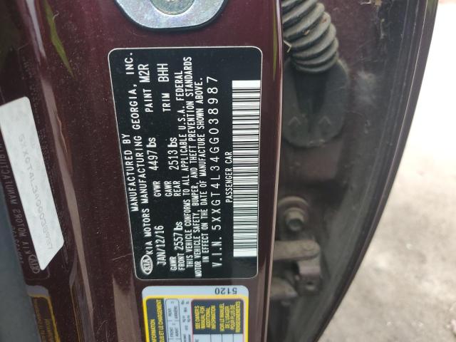 2016 KIA OPTIMA LX 5XXGT4L34GG038987