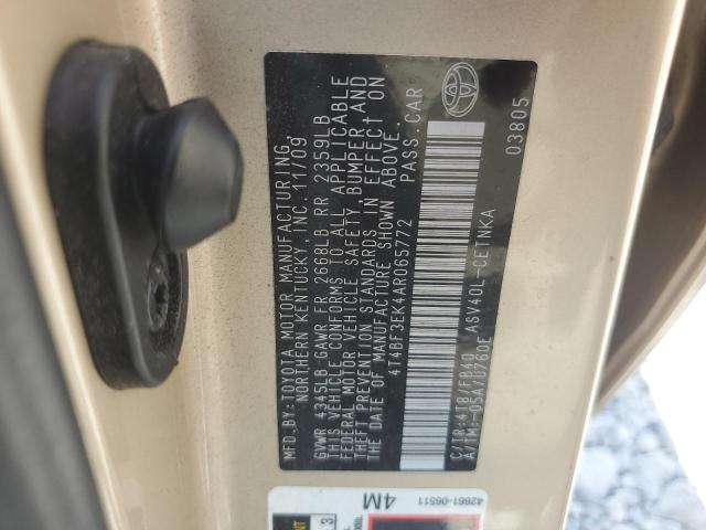 2010 TOYOTA CAMRY BASE - 4T4BF3EK4AR065772