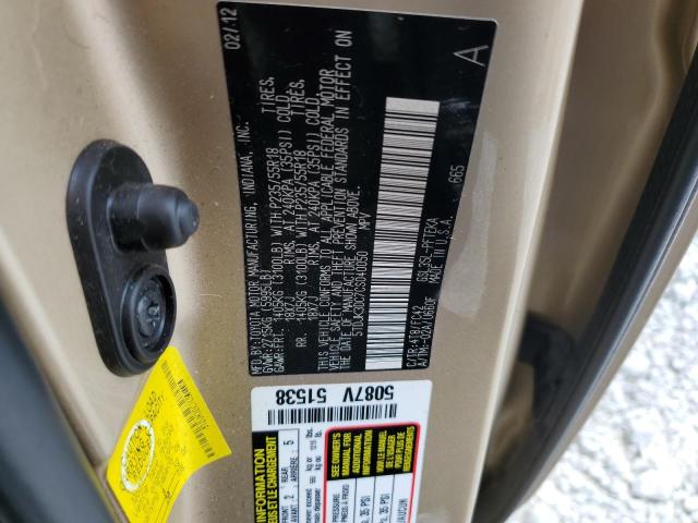 2012 TOYOTA SIENNA LE - 5TDJK3DC7CS040050