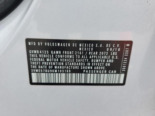 2019 VOLKSWAGEN JETTA SEL 3VWE57BU9KM103169