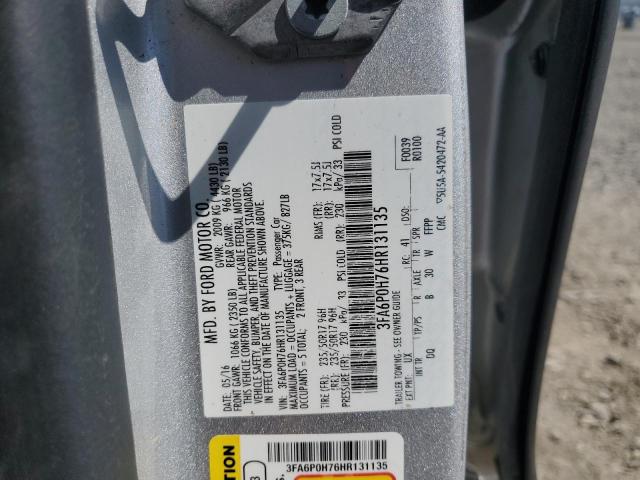 2017 FORD FUSION SE 3FA6P0H76HR131135