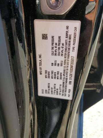 2022 TESLA MODEL 3 5YJ3E1EB3NF355817