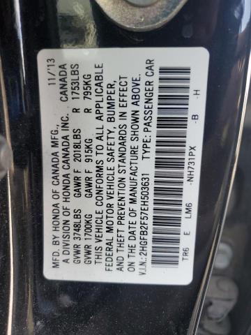 2014 HONDA CIVIC LX - 2HGFB2F57EH503631