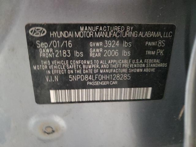 2017 HYUNDAI ELANTRA SE 5NPD84LF0HH128285