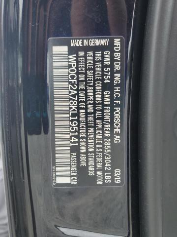 2019 PORSCHE PANAMERA T WP0CF2A78KL195141