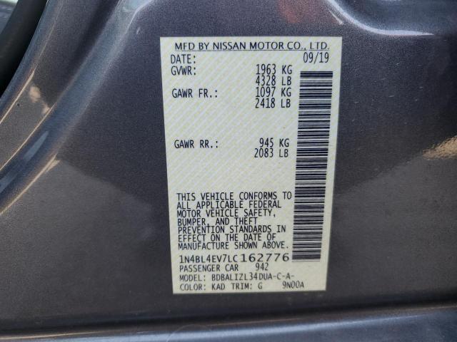 2020 NISSAN ALTIMA SL 1N4BL4EV7LC162776