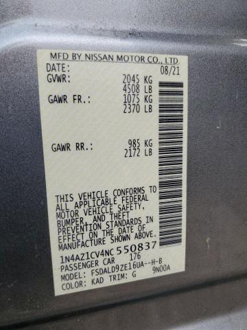 2022 NISSAN LEAF SV 1N4AZ1CV4NC550837