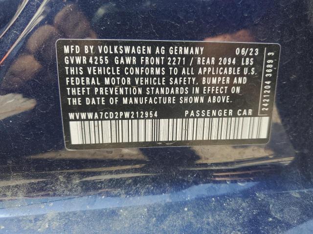 2023 VOLKSWAGEN GTI AUTOBA WVWWA7CD2PW212954