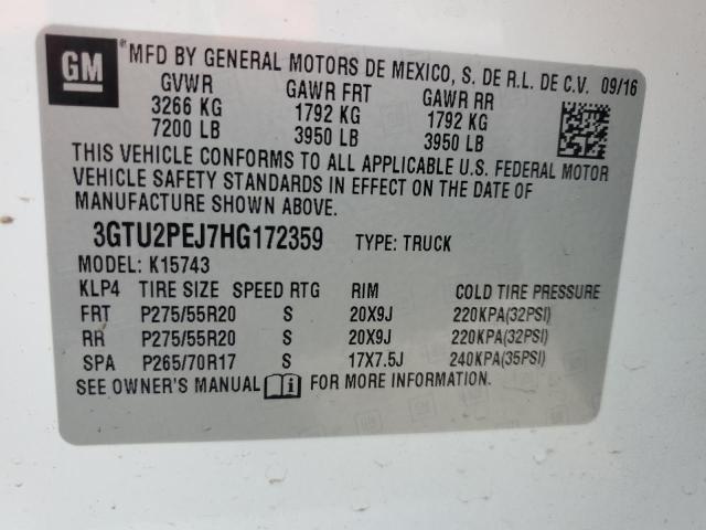 2017 GMC SIERRA K1500 DENALI - 3GTU2PEJ7HG172359