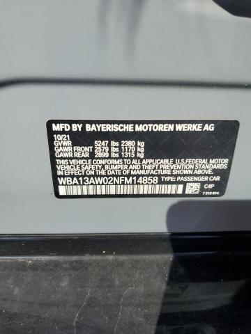 2022 BMW M440XI GRA - WBA13AW02NFM14858