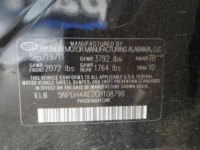 2012 HYUNDAI ELANTRA GL - 5NPDH4AE2CH108798