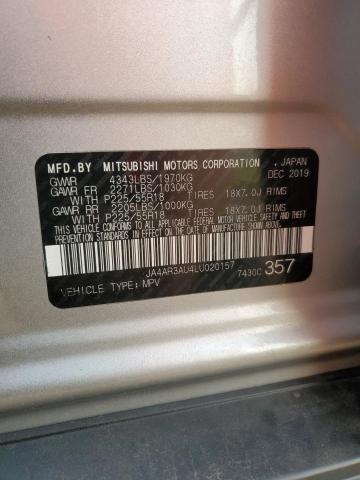 2020 MITSUBISHI OUTLANDER JA4AR3AU4LU020157