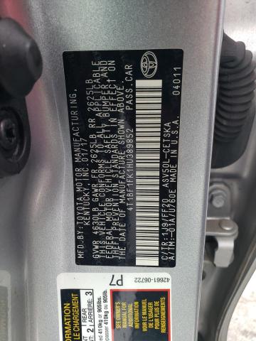 2017 TOYOTA CAMRY LE 4T1BF1FK1HU389852
