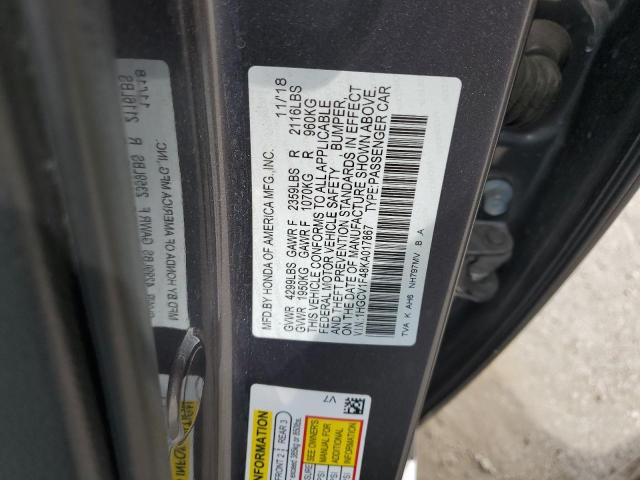 2019 HONDA ACCORD EX - 1HGCV1F48KA017867