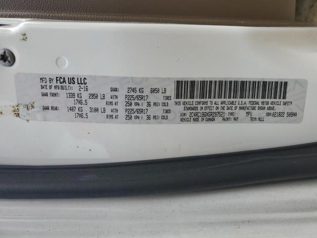 2016 CHRYSLER TOWN & COU 2C4RC1BGXGR297521
