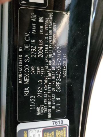 2024 KIA FORTE LX 3KPF24ADXRE724022