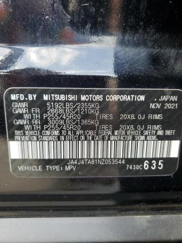 2022 MITSUBISHI OUTLANDER JA4J4TA81NZ053544