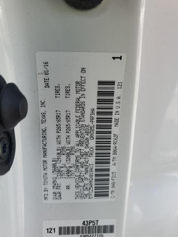 2016 TOYOTA TACOMA DOU - 5TFCZ5AN9GX018413