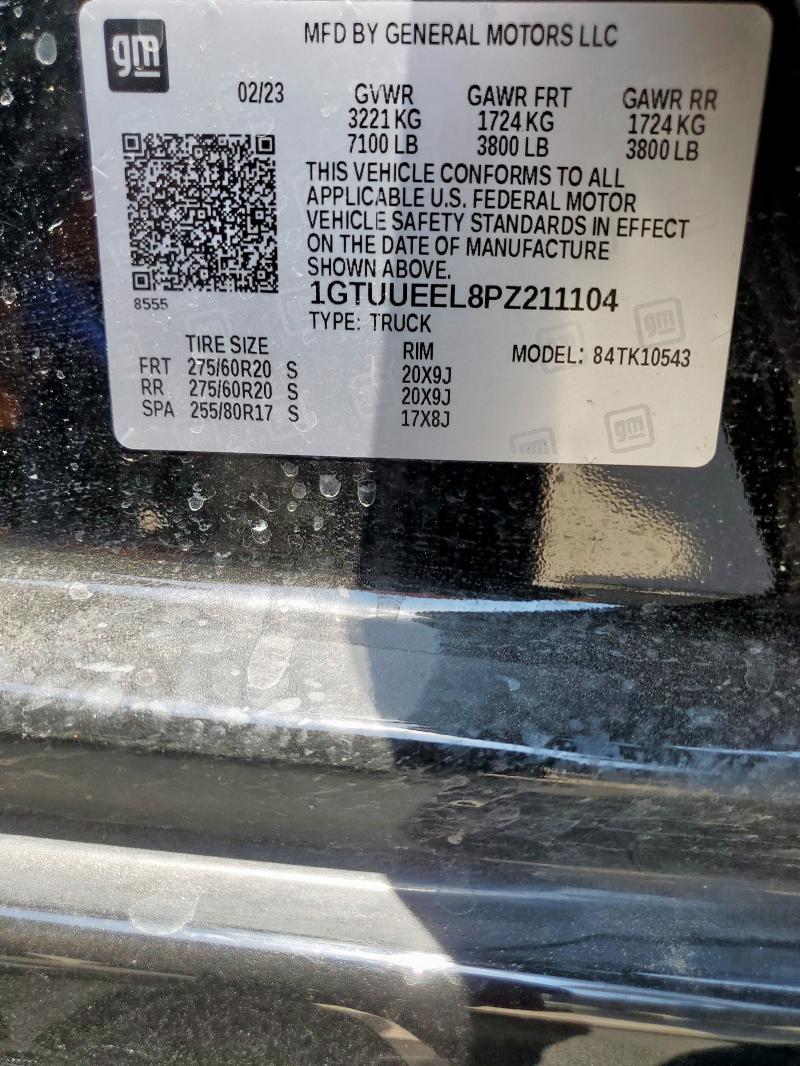 2023 GMC SIERRA K15 1GTUUEEL8PZ211104